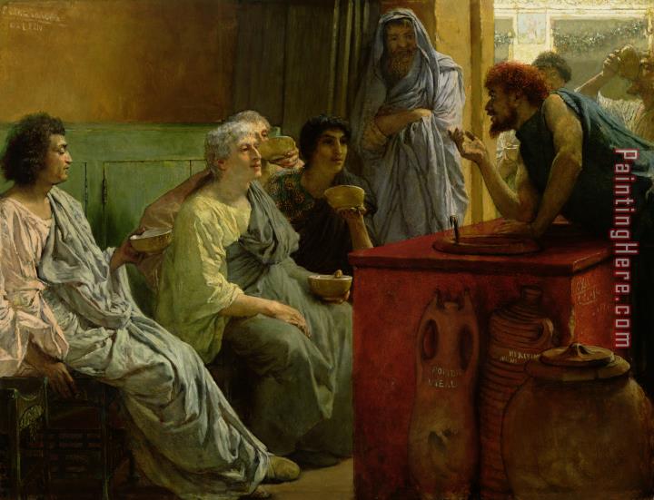 Sir Lawrence Alma-Tadema The Wine Shop